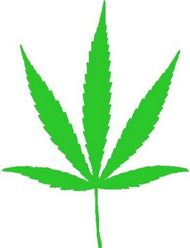 Marijuana Leave, Vinyl cut decal 