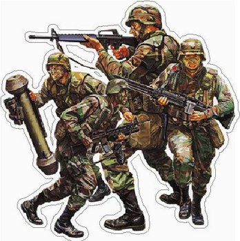 Soldiers, Full color decal only