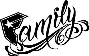 Famous logo, Family, Vinyl cut decal 