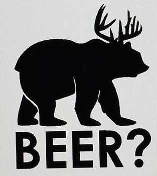 Beer Bear Decal