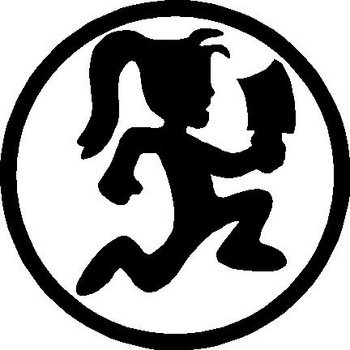 Hatchet girl, Vinyl decal sticker