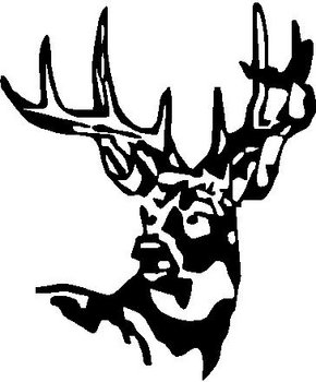 Buck, deer, Vinyl decal sticker