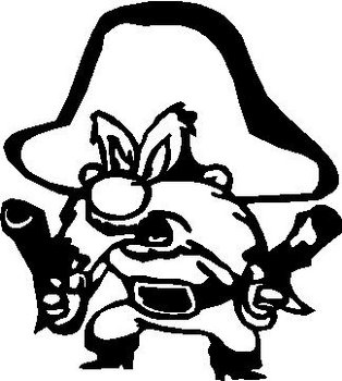 Yosemite Sam, Vinyl cut decal