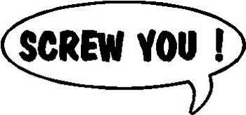 Screw You!, Call out, Vinyl cut decal