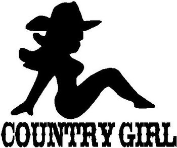 Country Girl, Vinyl cut decal