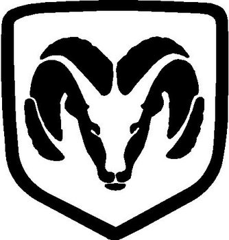 Dodge Ram Head, Vinyl cut decal