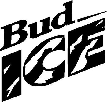 Bud Ice, beer, Vinyl cut decal