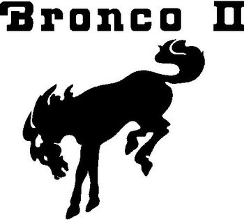 Ford Bronco 2, With a Horse, Vinyl cut decal