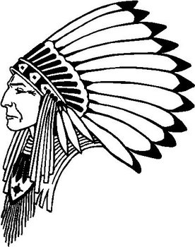 Indian Chief, Vinyl cut decal