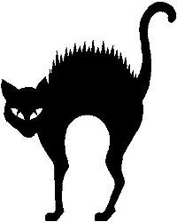 Scary Cat, Vinyl cut decal