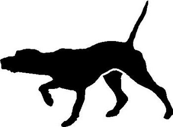 Lab Pointer, Hunting dog, Vinyl cut decal