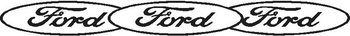 Ford Logo, Windshield Banner