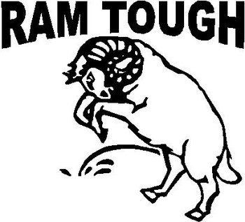Dodge, Ram Tough, Ram peeing, Vinyl cut decal