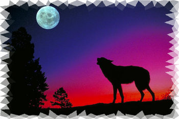 Wolf RV Mural for the back of your RV by the Square Foot