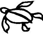 Boy Turtle, people, vinyl decal sticker